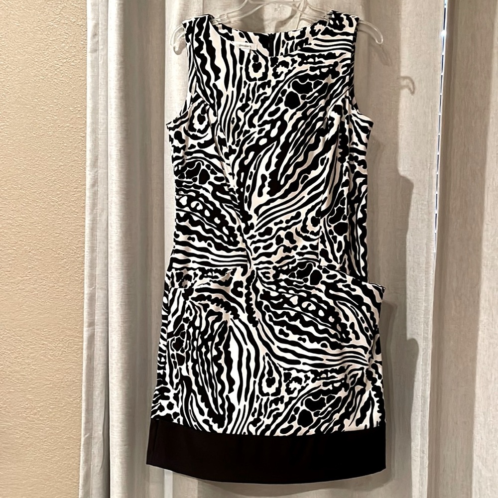 Zebra sleeveless dress